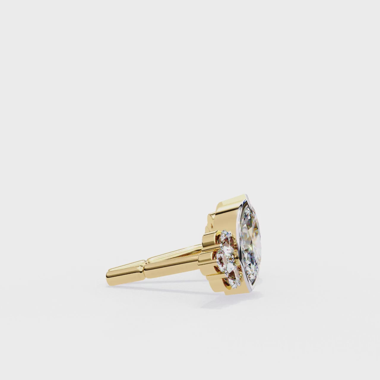 Omega Diamond Earring