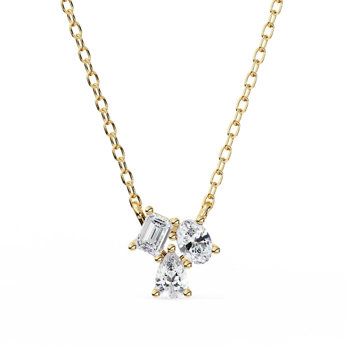 Simone Three Stone Pendant