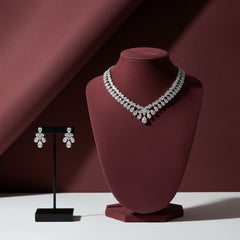 Anvi Natural Diamond Necklace Set