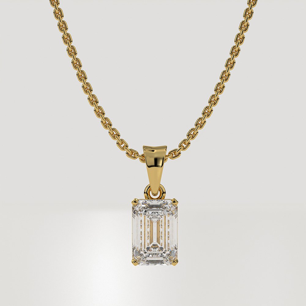Angular Bright Diamond Pendant