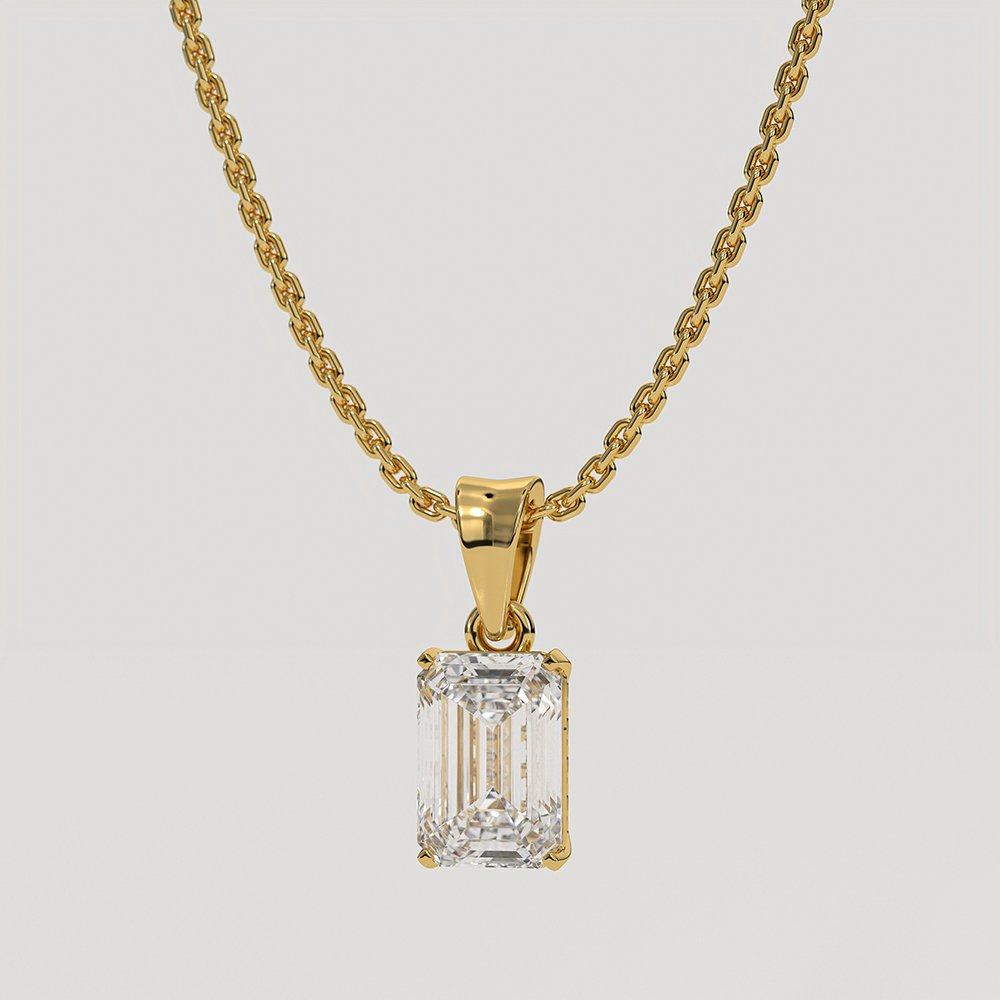 Angular Bright Diamond Pendant