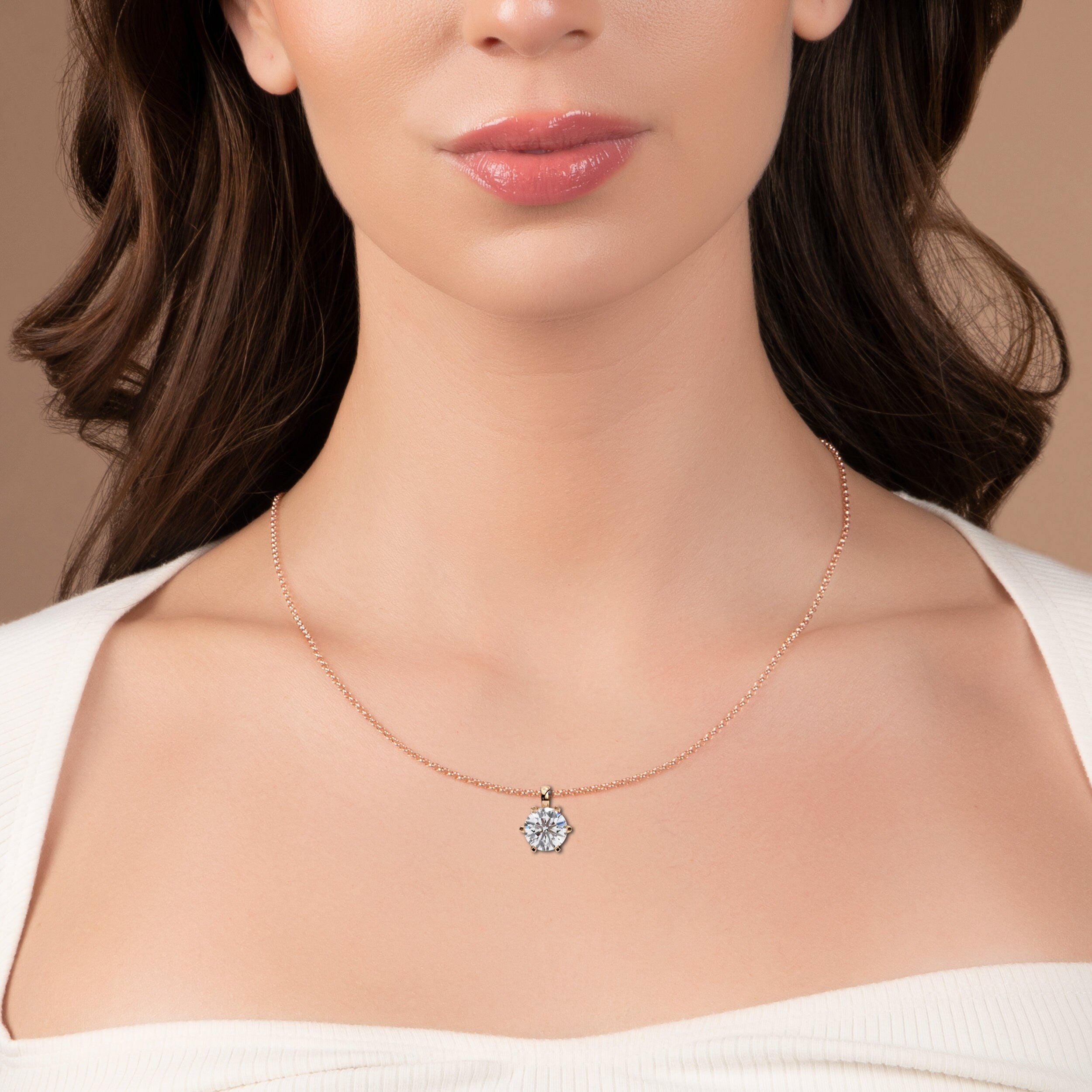 Mallory Solitaire Pendant
