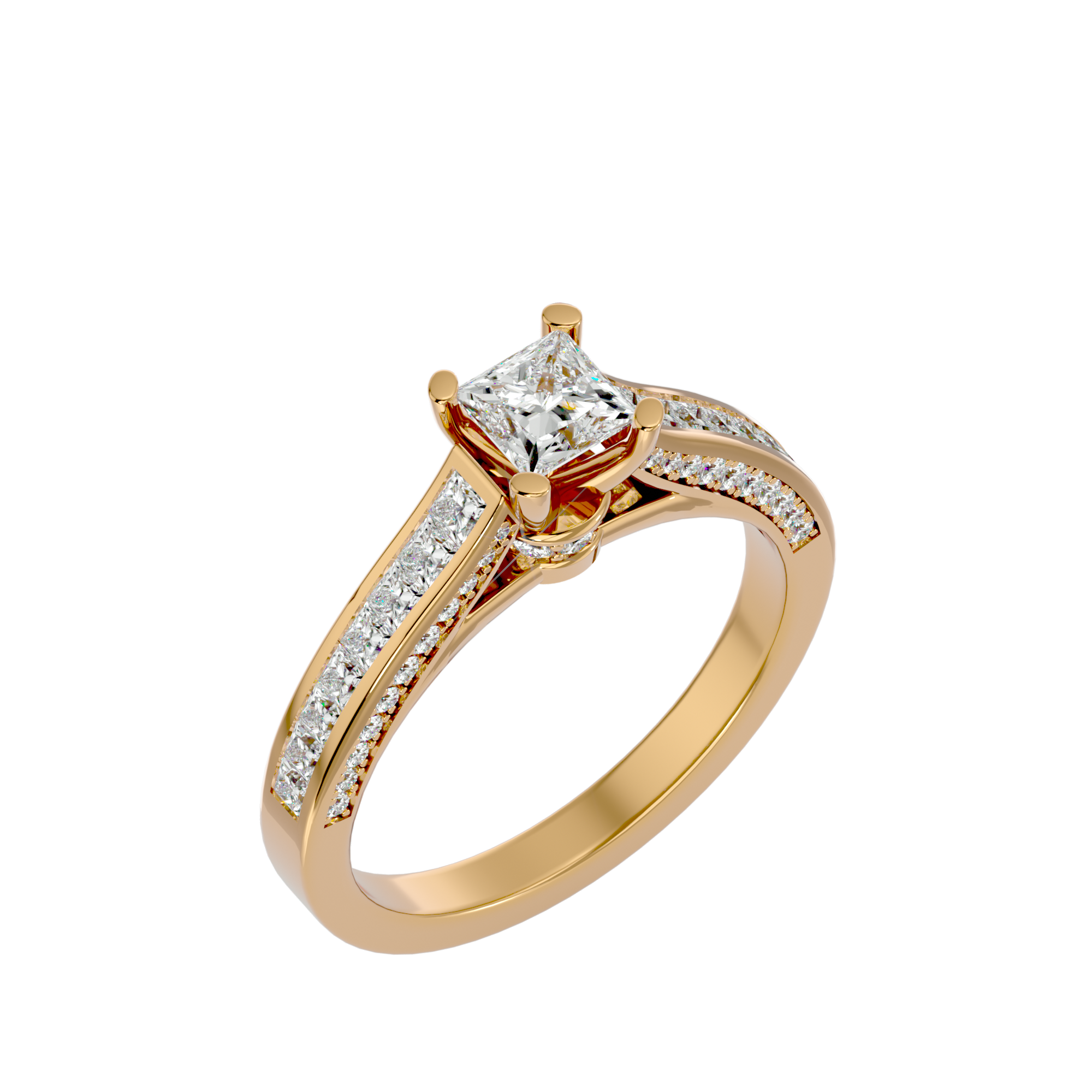 Trinity Solitaire Ring