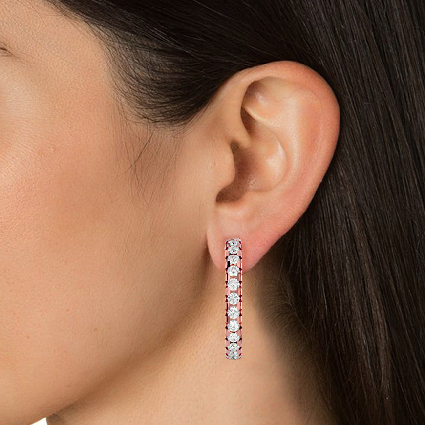 Iris Diamond Earring