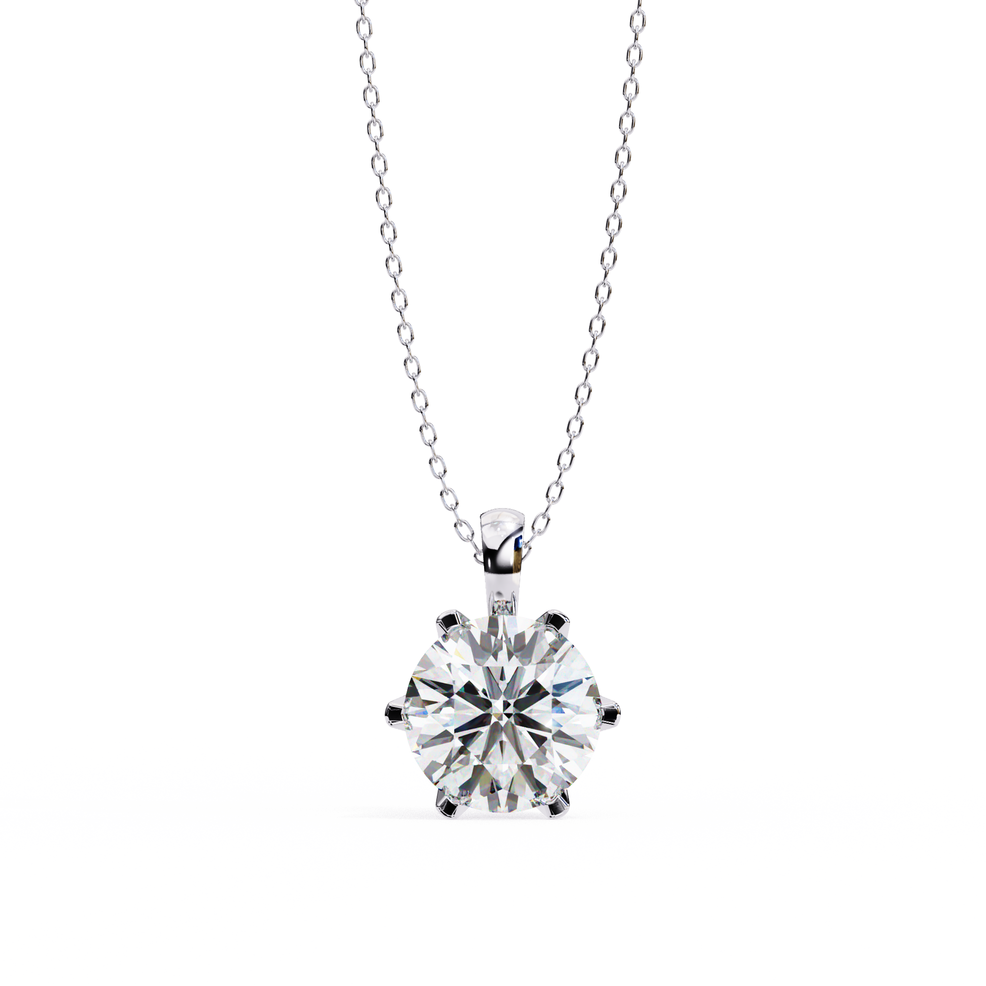 Mallory Solitaire Pendant