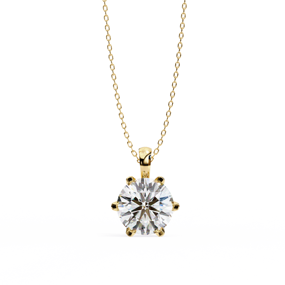 Mallory Solitaire Pendant