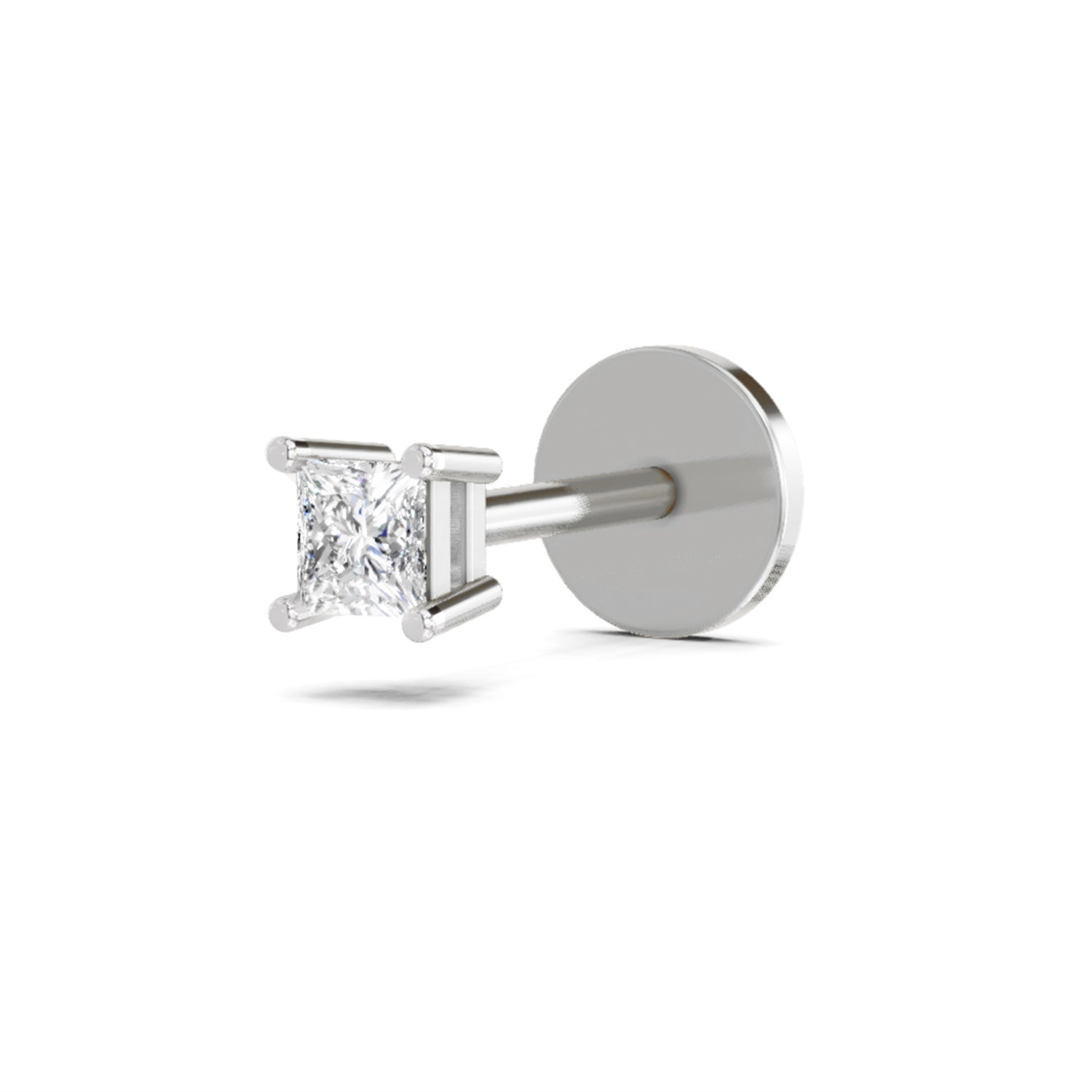 14K Gold 0.09 Ct Diamond Solitaire Nose pin