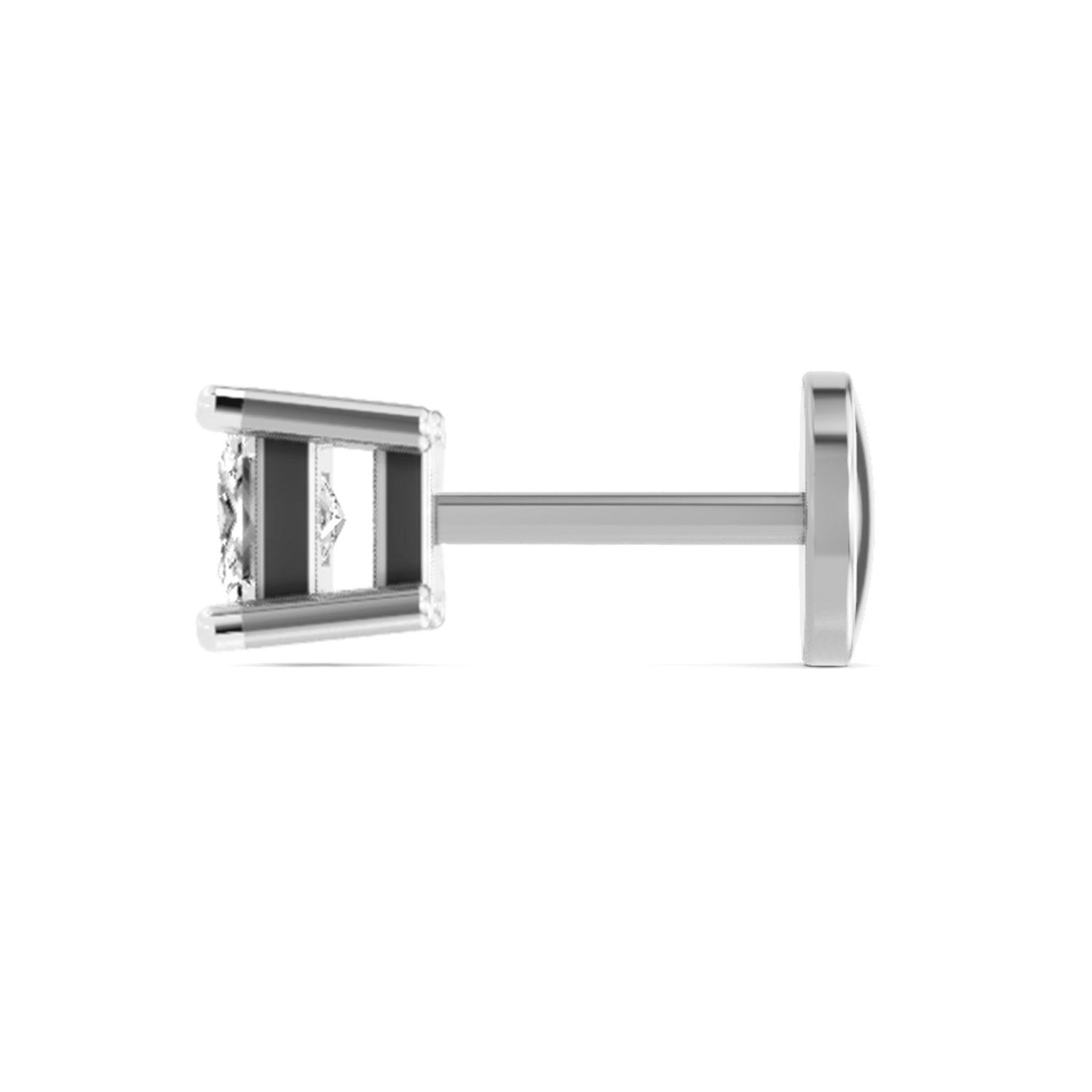 14K Gold 0.09 Ct Diamond Solitaire Nose pin